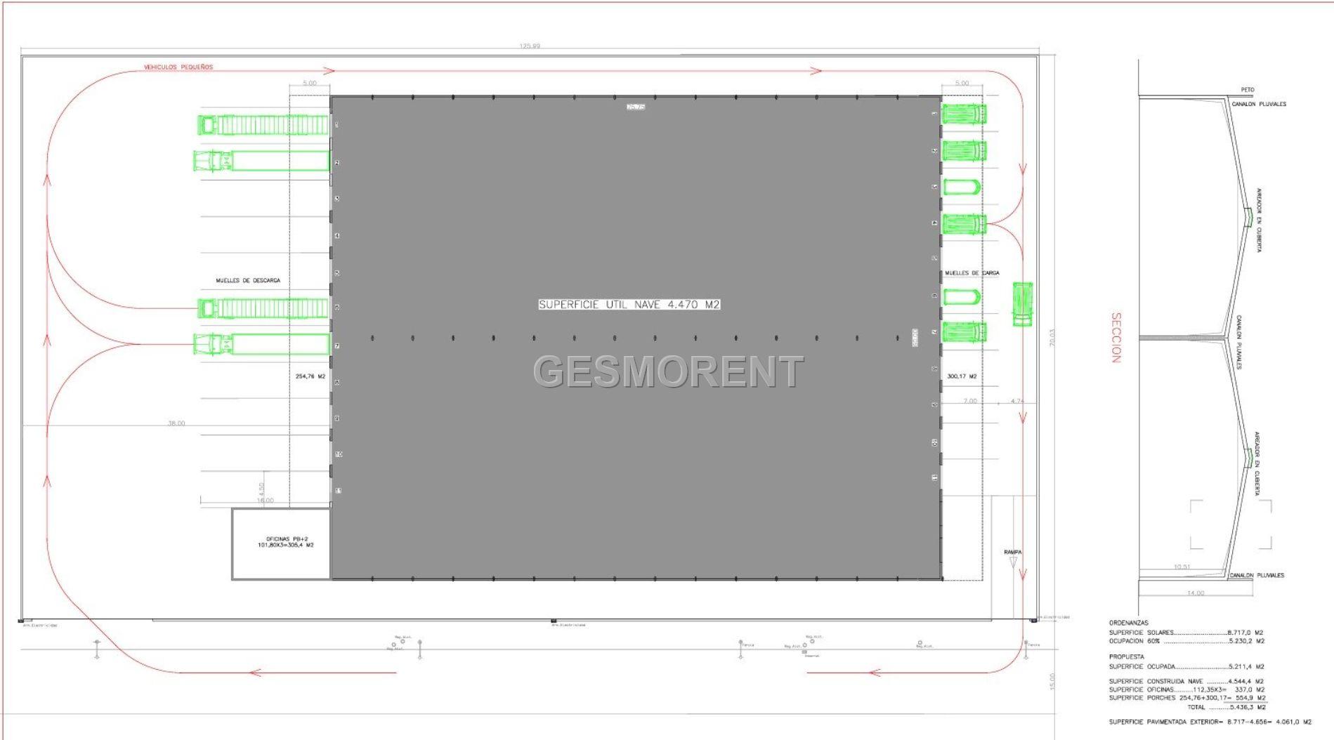 PROYECTO DE NAVE EN CONSTRUCCIÓN EN ALQUILER EN POLÍGONO DE MARRATXÍ